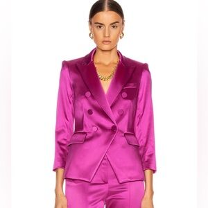 VERONICA BEARD Empire Dicky Jacket in Fuchsia, Size 8
